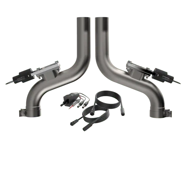 Qtp Aggressor Electric Cutout Pipes 2011-2023 Challenger/Charger 5.7L 1