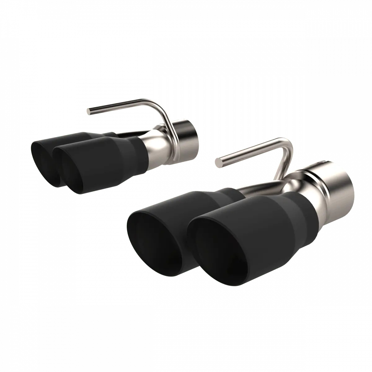 Qtp Black Quad Exhaust Tips 2015-2023 Challenger 392/6.4L 1