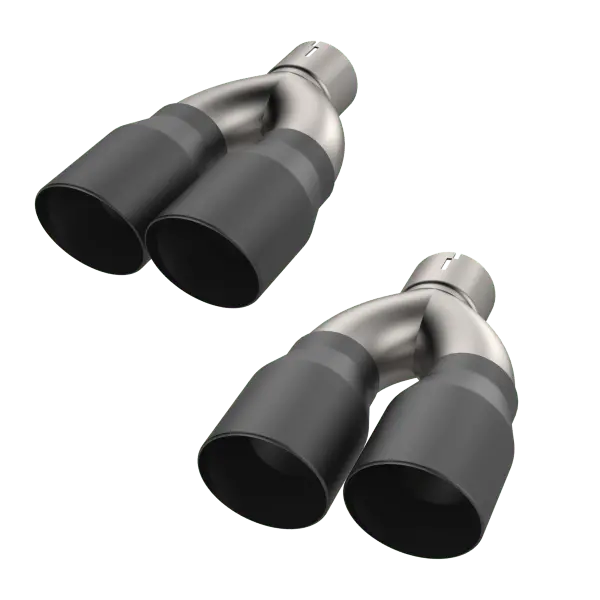 Qtp Black Quad Exhaust Tips 2015-2023 Challenger 5.7L 1