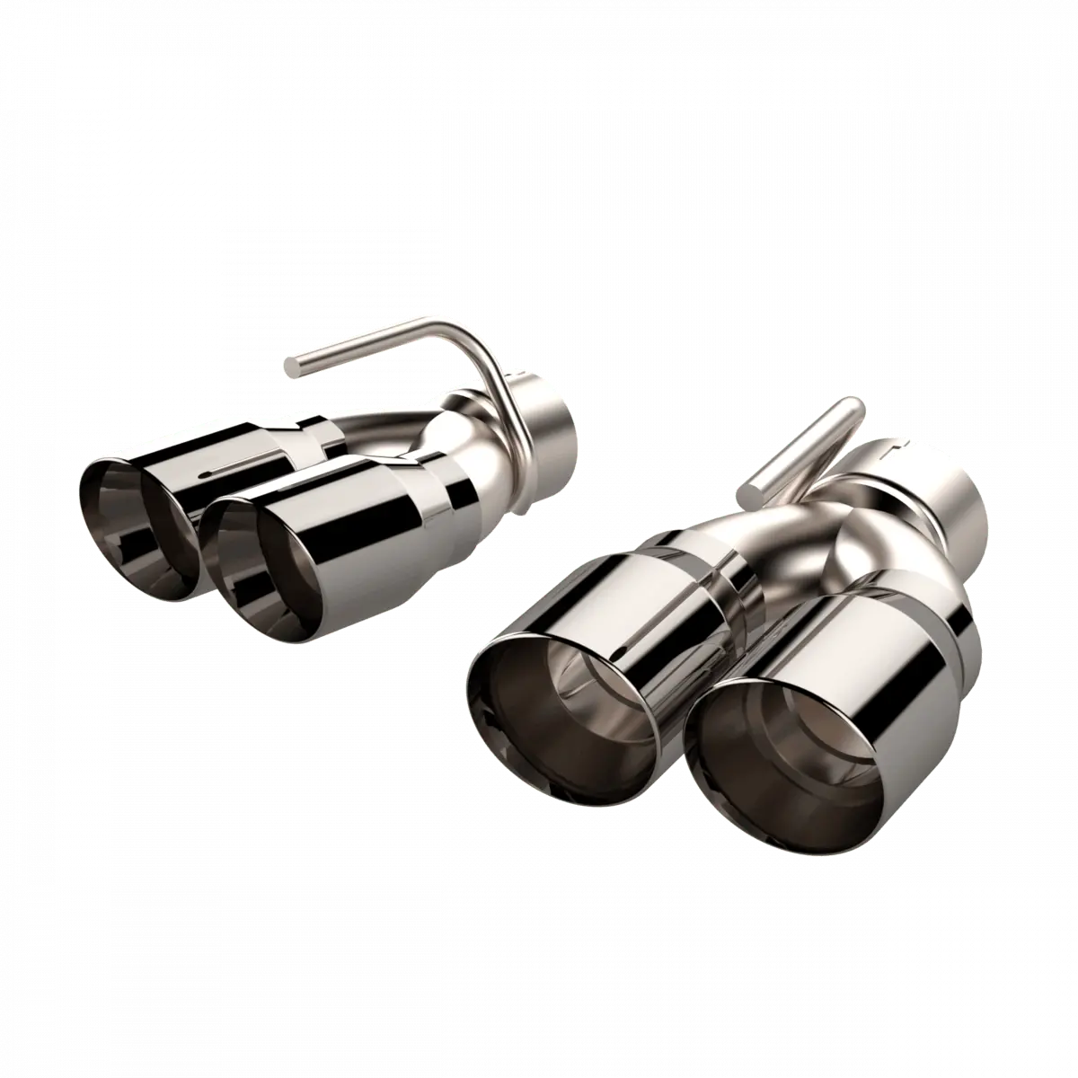 Qtp Quad Polished Exhaust Tips 2015-2023 Challenger 1