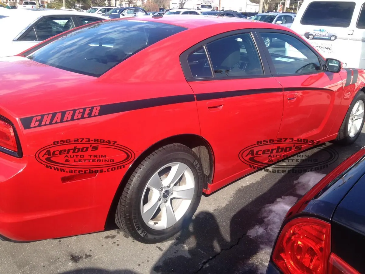 Quarter Panel Stripe Decals For 2011-2021 Dodge Charger (X2) 1