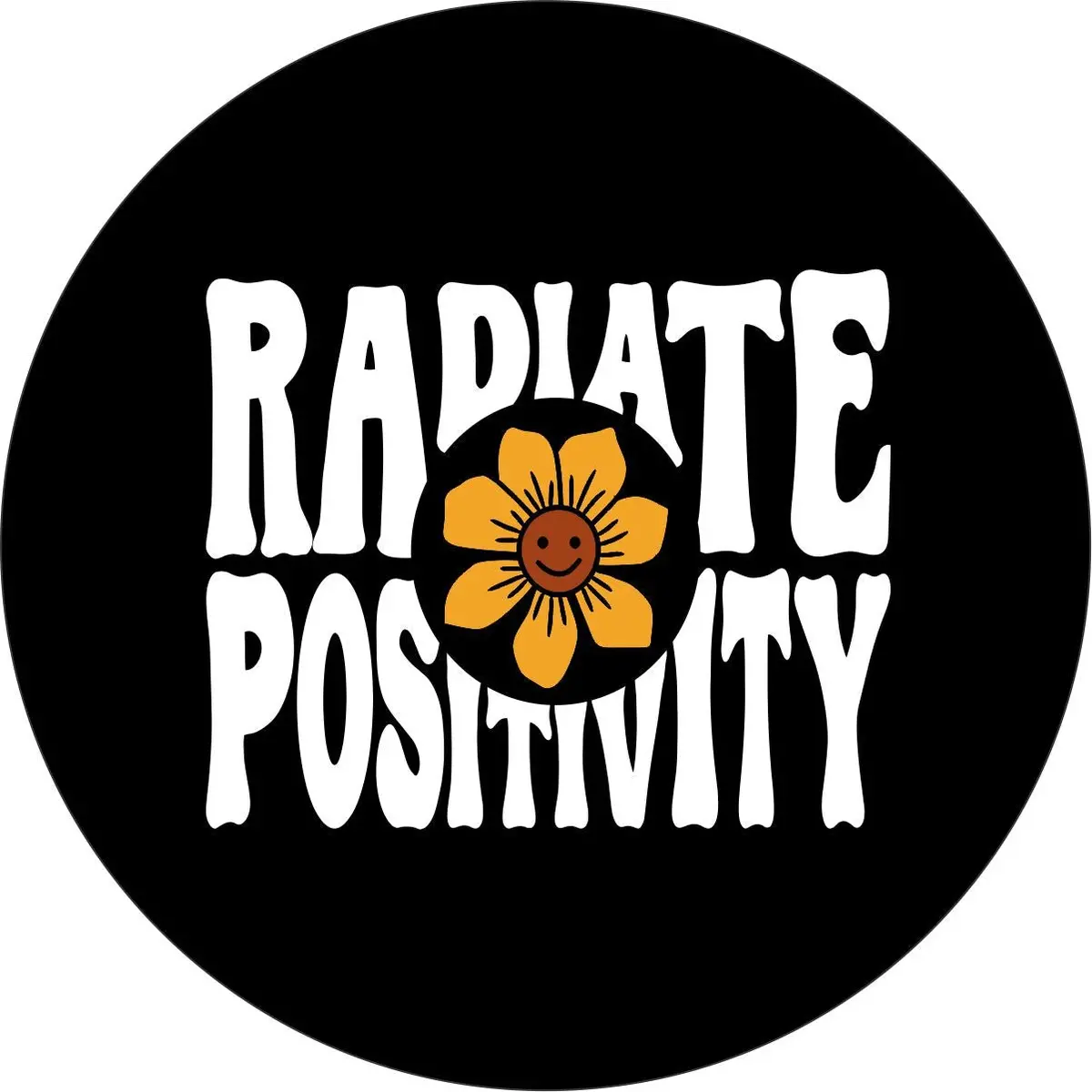 Radiate Positivity | Spare Tire Cover For Jeep, Rv, Camper, Bronco, & More 1