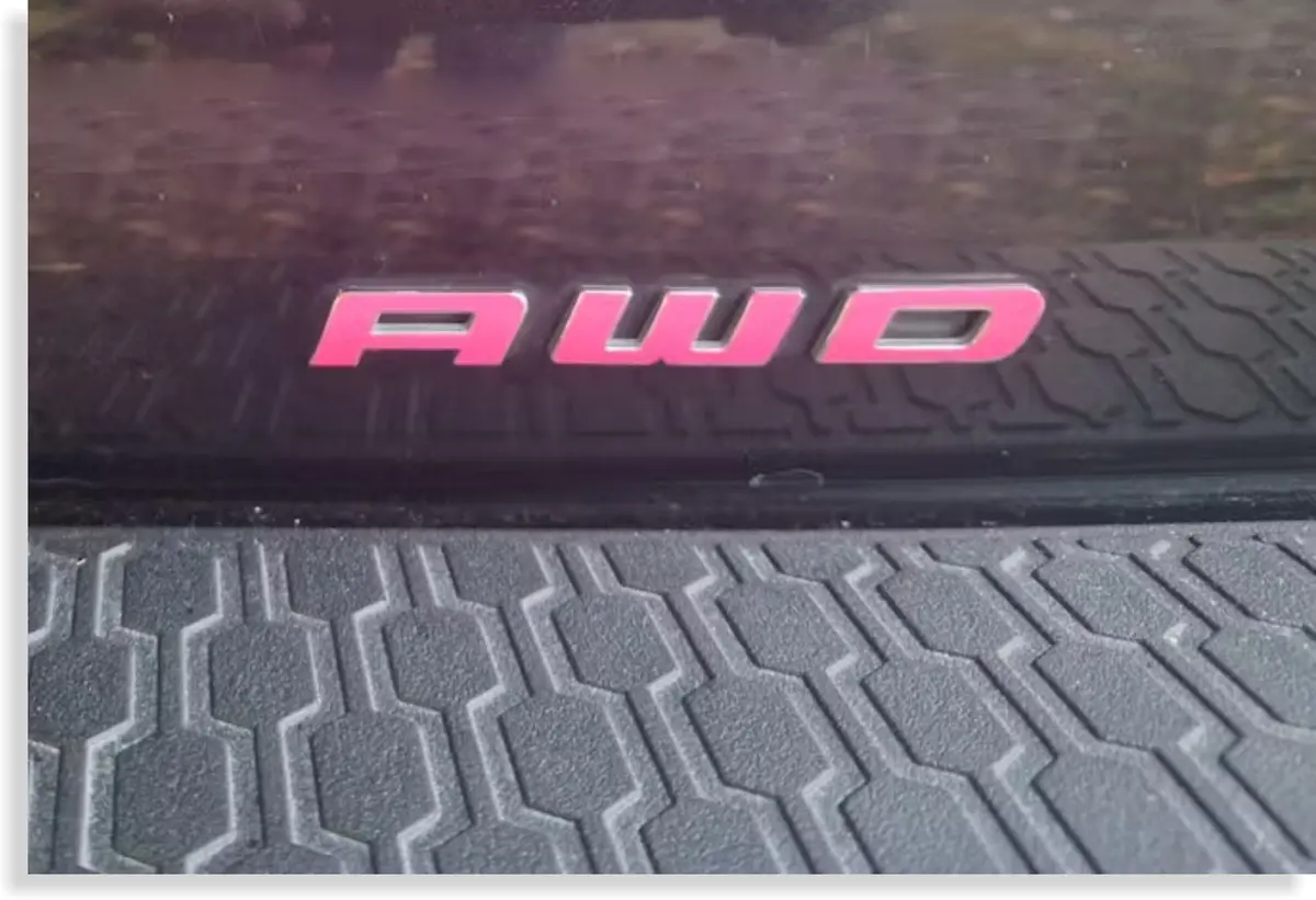Awd Emblem Overlay Decal - 2011-2014 Dodge Charger 1