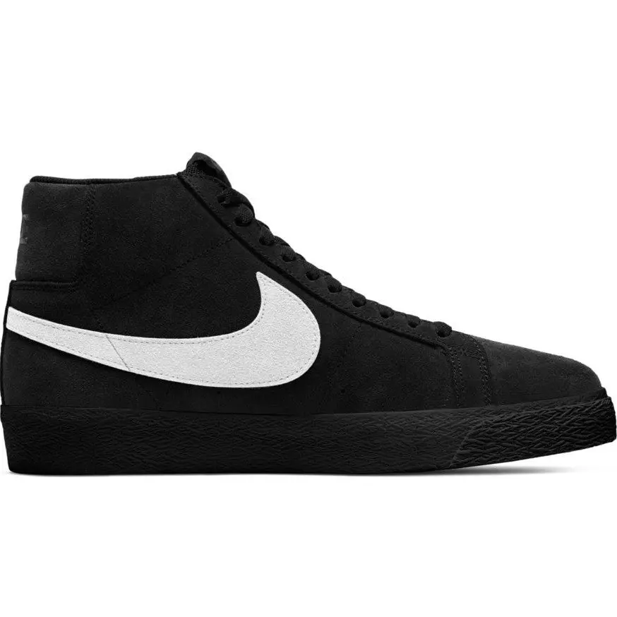 Nike SB Blazer Mid Sneakers in Black and White