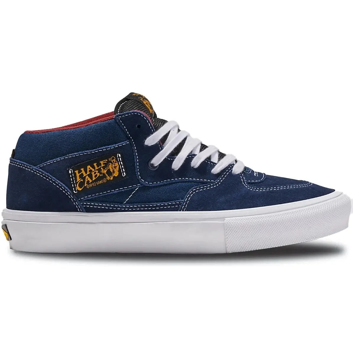 Vans Half Cab Skate Shoes in Navy and Burgundy