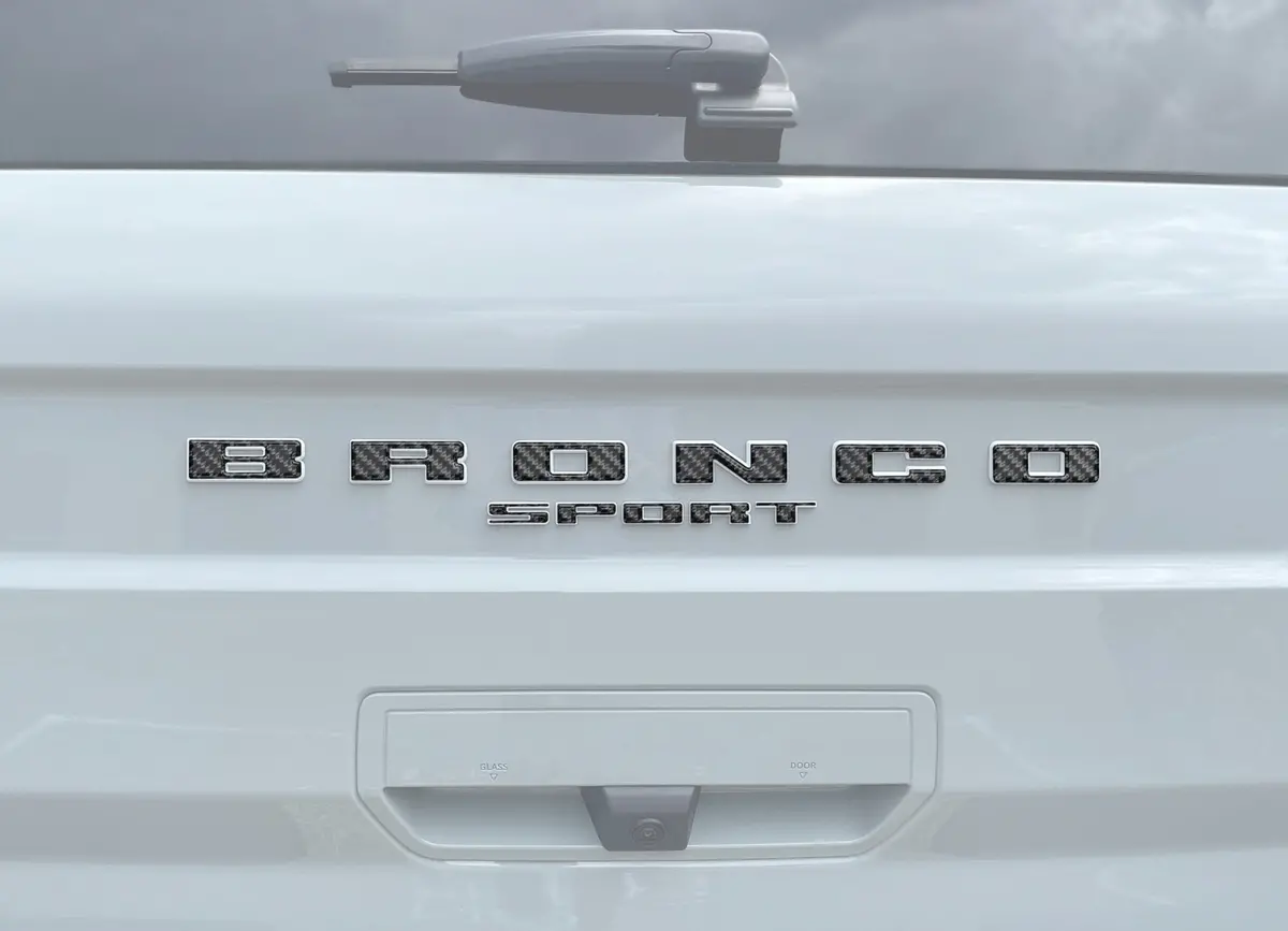 Rear Liftgate Letter Overlays Fits 2021-2026 Ford Bronco Sport 1