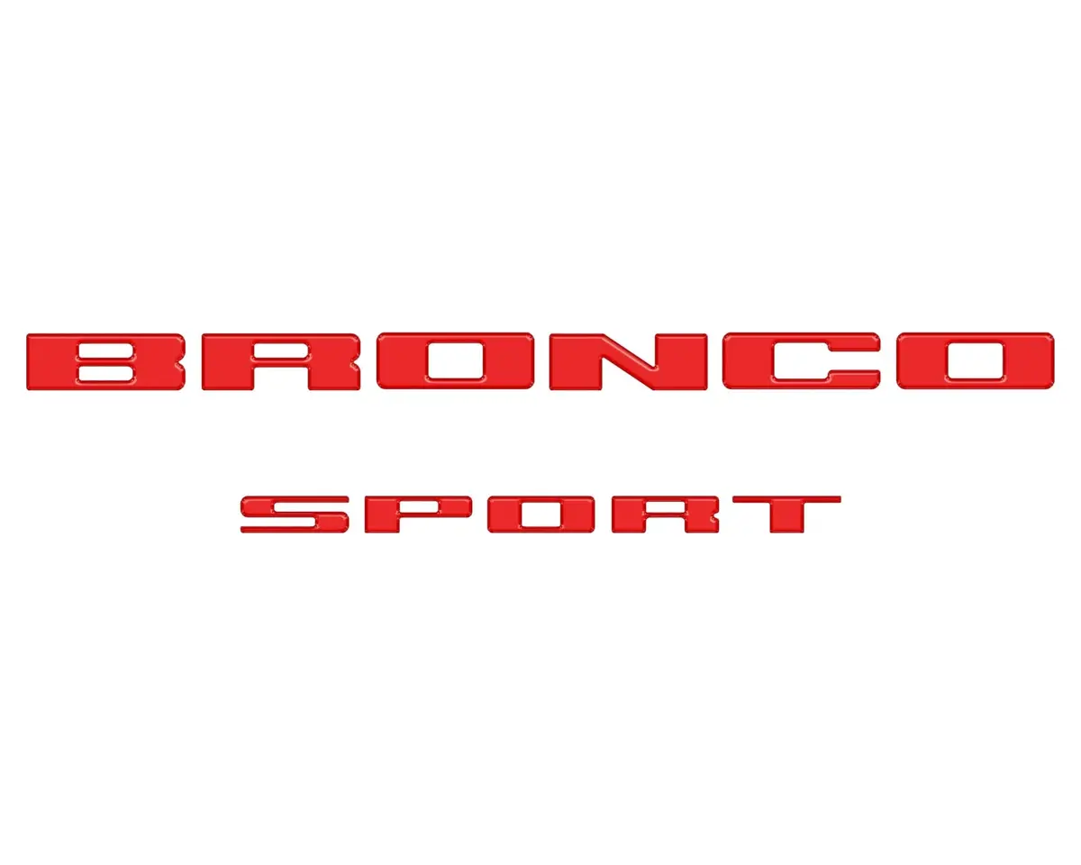 Rear Liftgate Letter Overlays Fits 2021-2026 Ford Bronco Sport 10