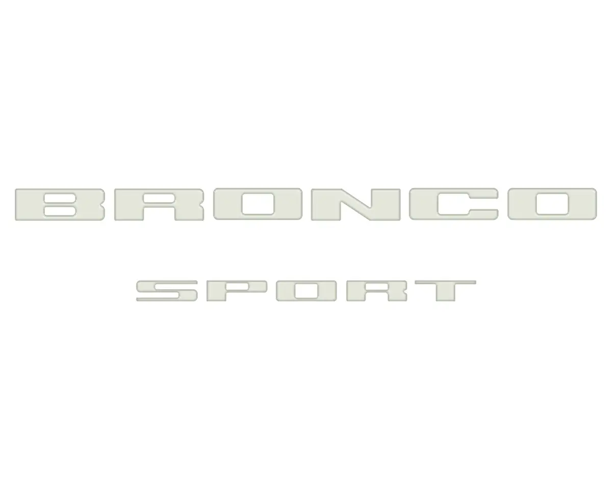 Rear Liftgate Letter Overlays Fits 2021-2026 Ford Bronco Sport 28