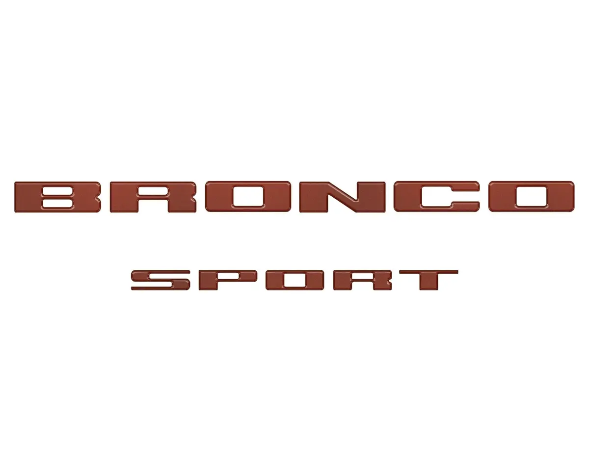 Rear Liftgate Letter Overlays Fits 2021-2026 Ford Bronco Sport 21