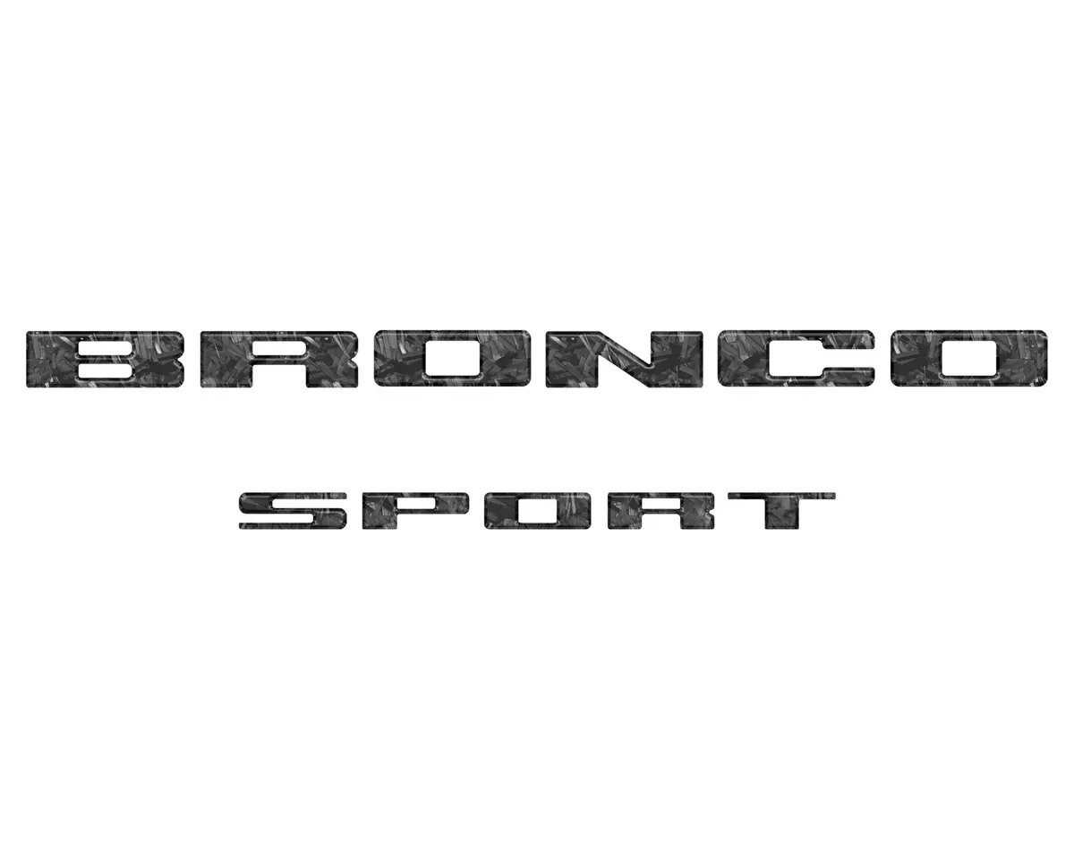 Rear Liftgate Letter Overlays Fits 2021-2026 Ford Bronco Sport 24
