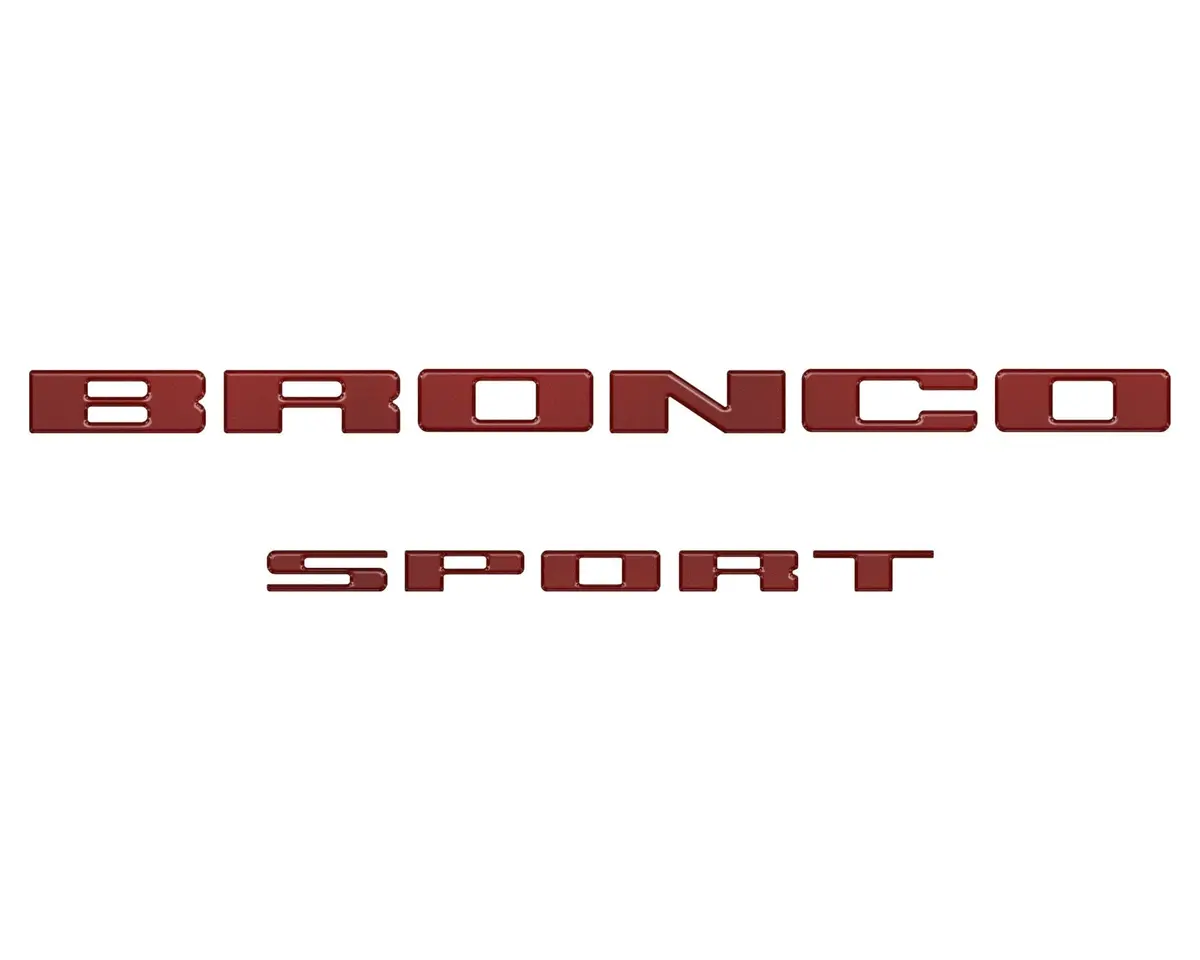 Rear Liftgate Letter Overlays Fits 2021-2026 Ford Bronco Sport 13