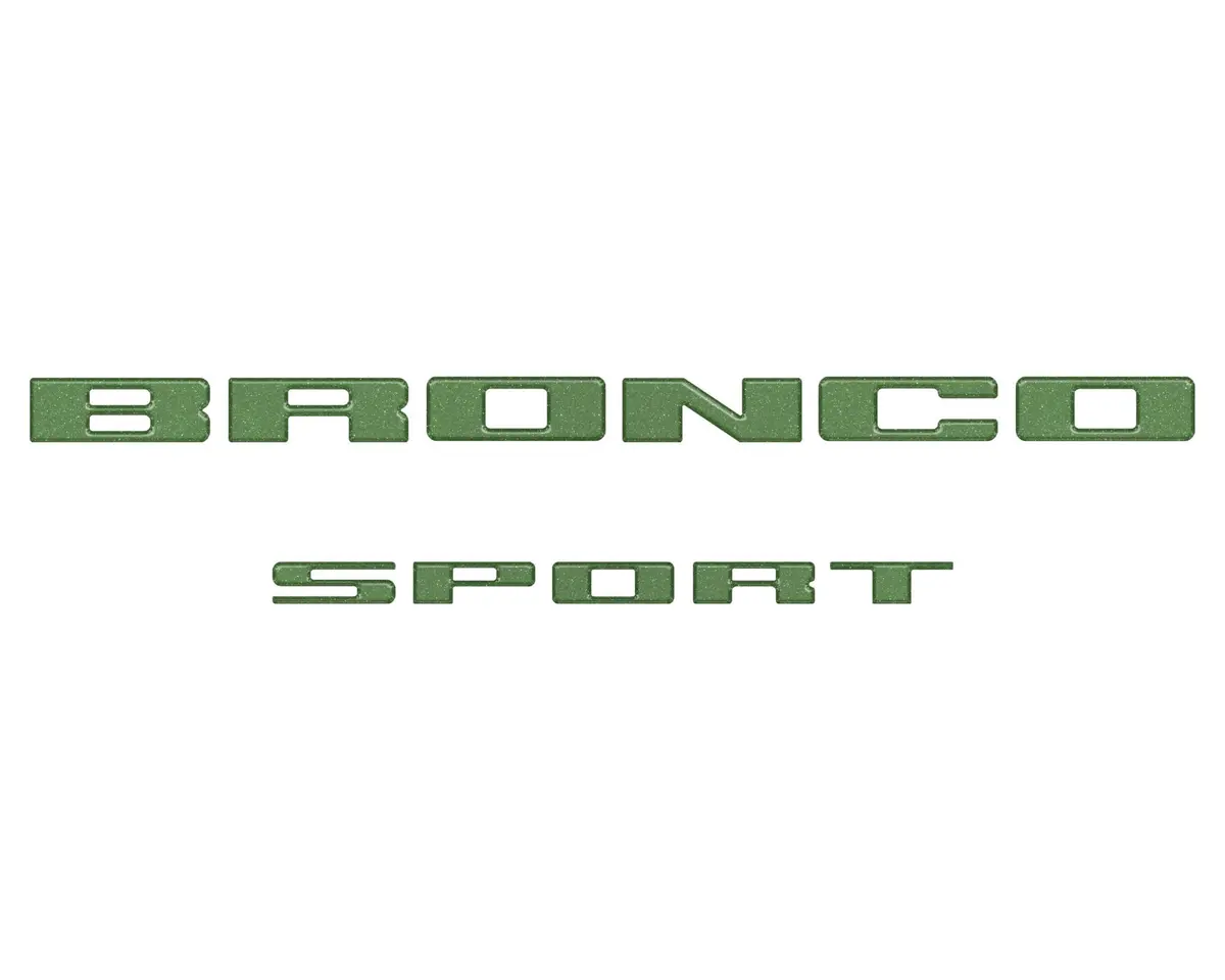 Rear Liftgate Letter Overlays Fits 2021-2026 Ford Bronco Sport 8