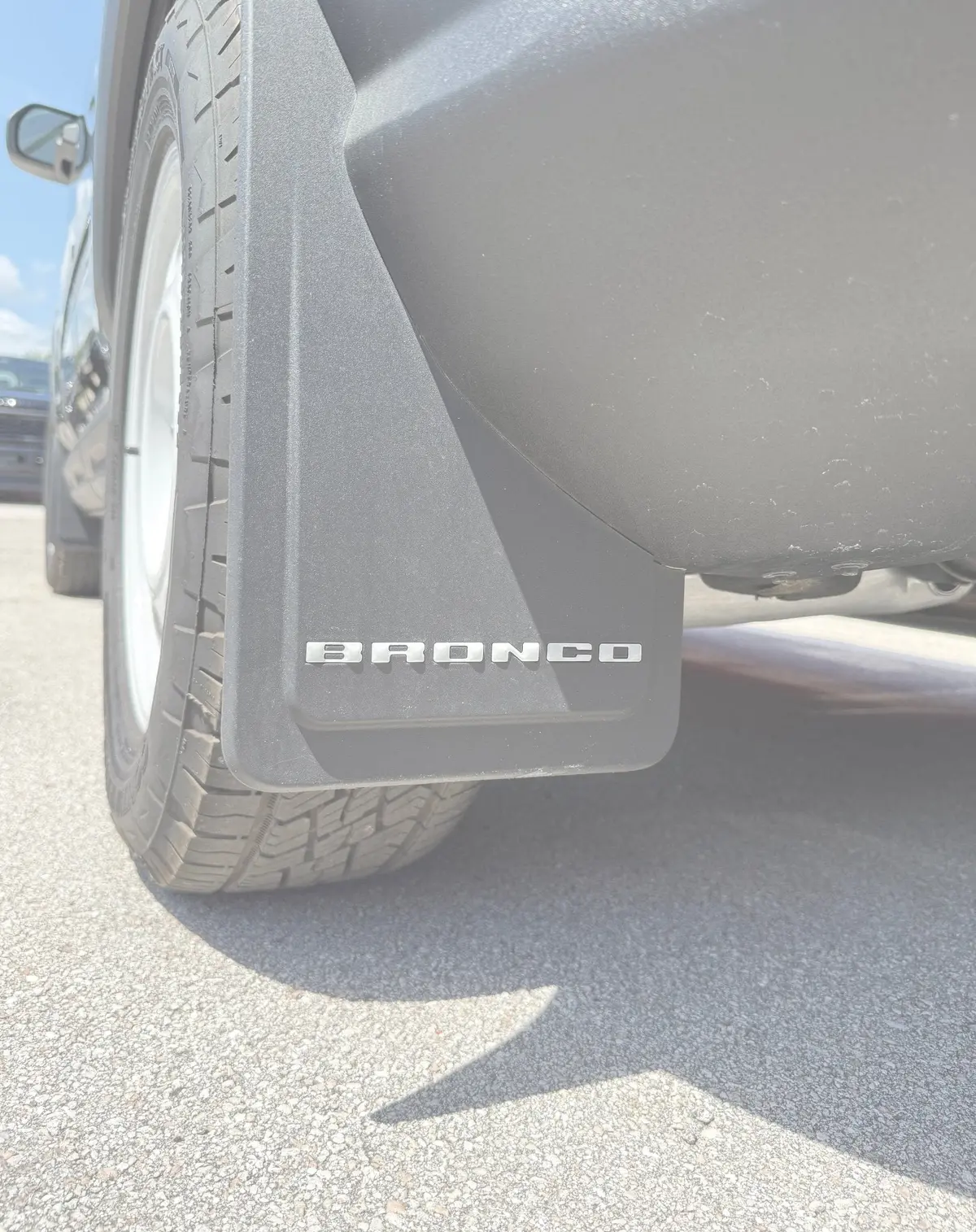 Rear Mudflap Letter Inserts Fits 2021-2026 Ford Bronco Sport 4