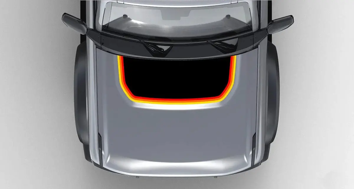 Retro Stripes Hood Overlay (Matte Or Gloss) - 2021+ Bronco 1