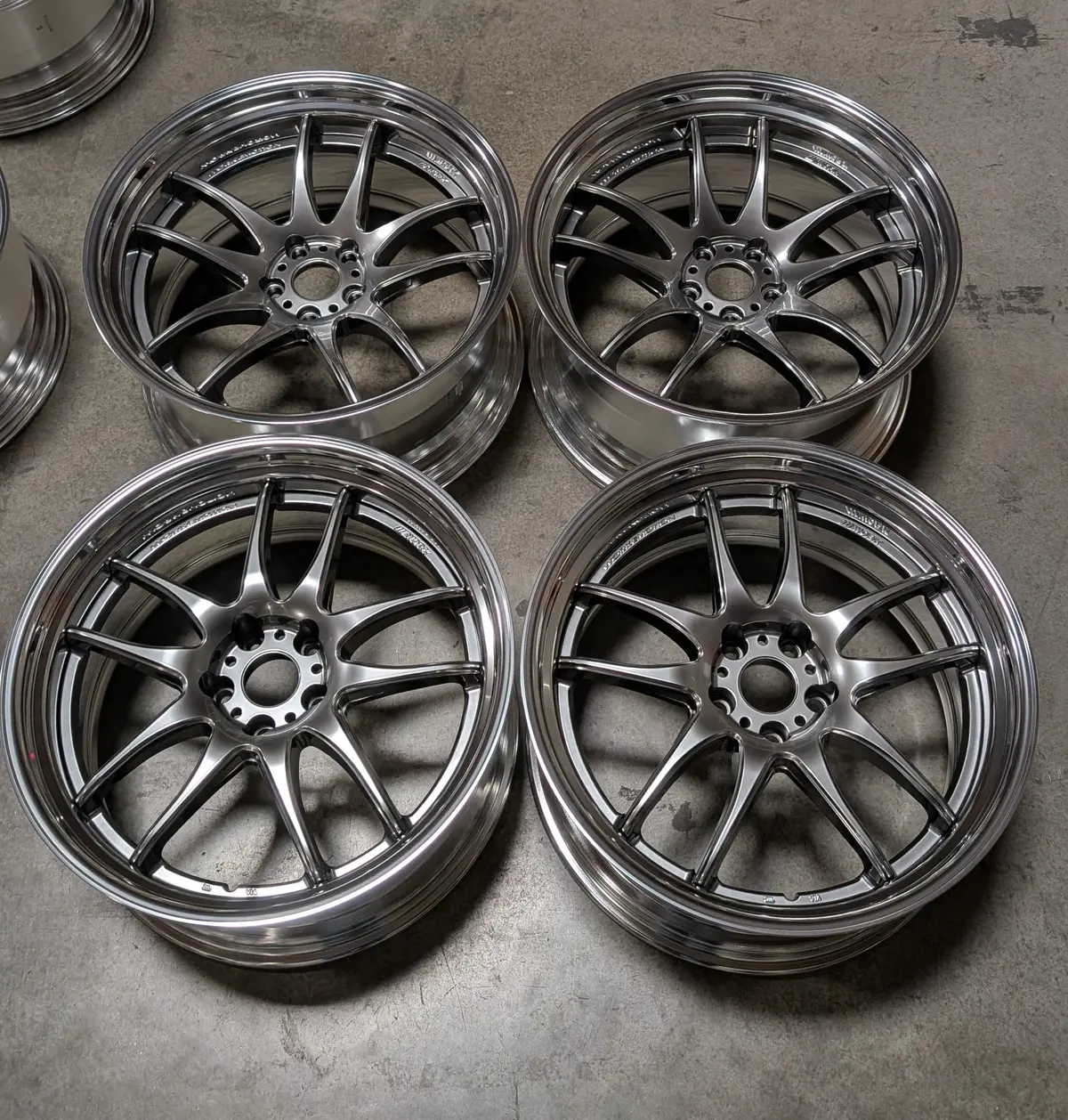 20-Inch Work Emotion CR 2P Forged Alloy Wheels – 5x114.3 Bolt Pattern