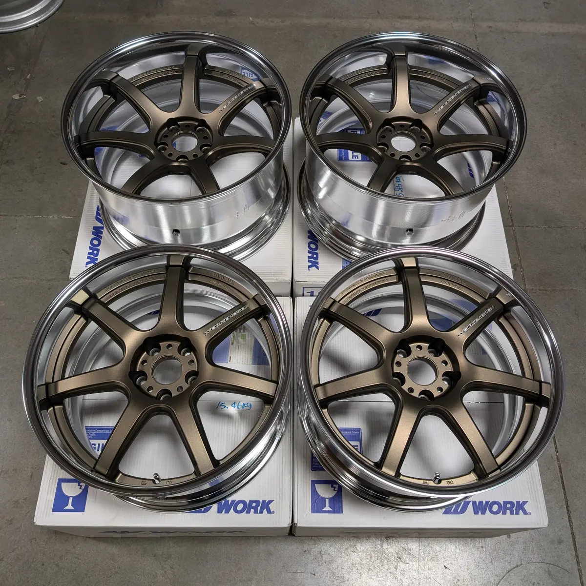 19-Inch Work T7R Two-Piece Forged Alloy Wheel – 5x114.3 Bolt Pattern
