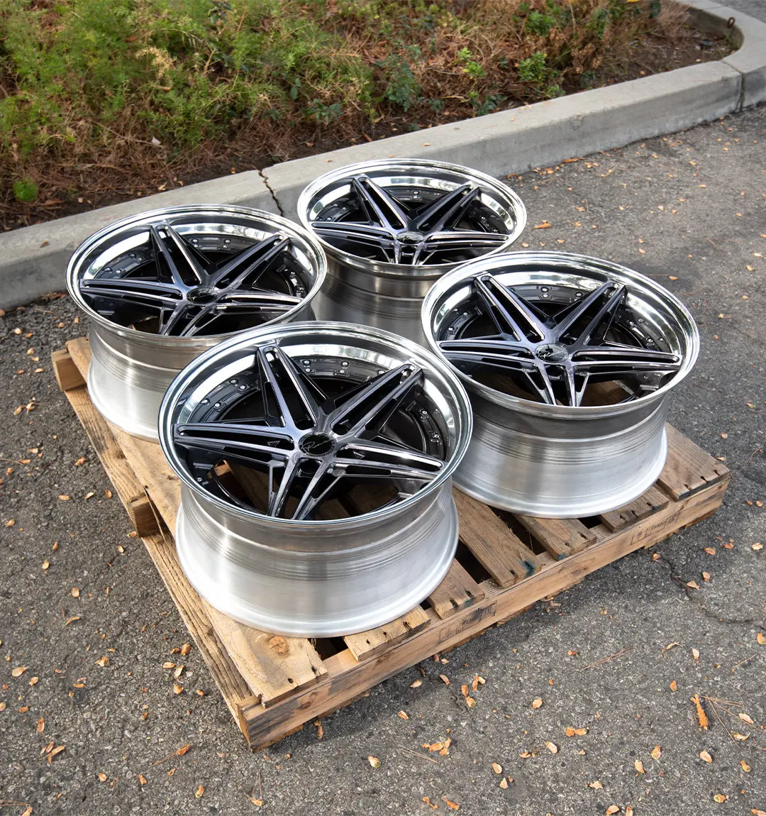 19" Revolve RVLE08 Alloy Wheels – 5x114.3 Bolt Pattern, Ready-to-Ship Set
