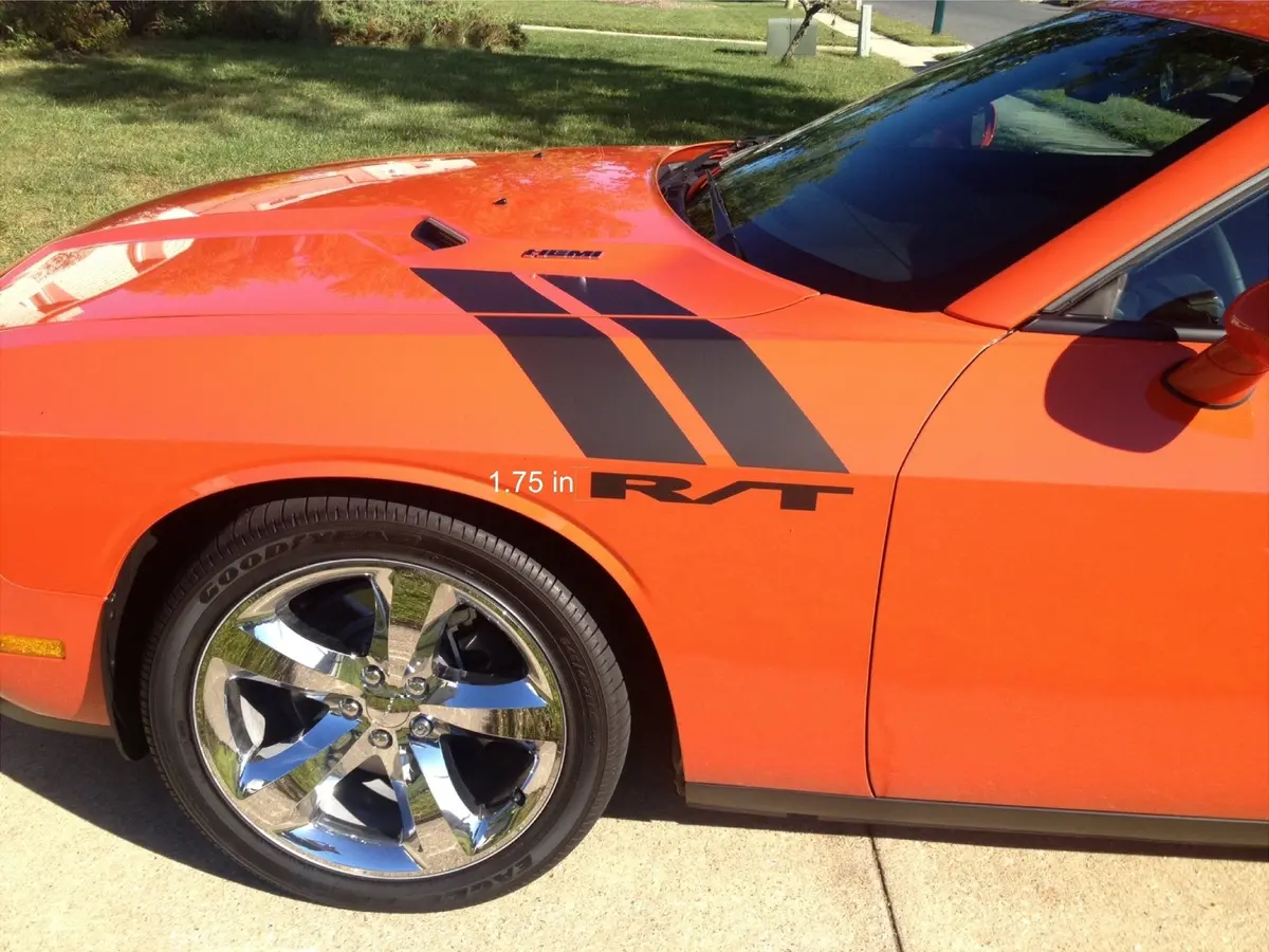 Rt Fender Stripes For 2015-2024 Dodge Challenger (X2) 1
