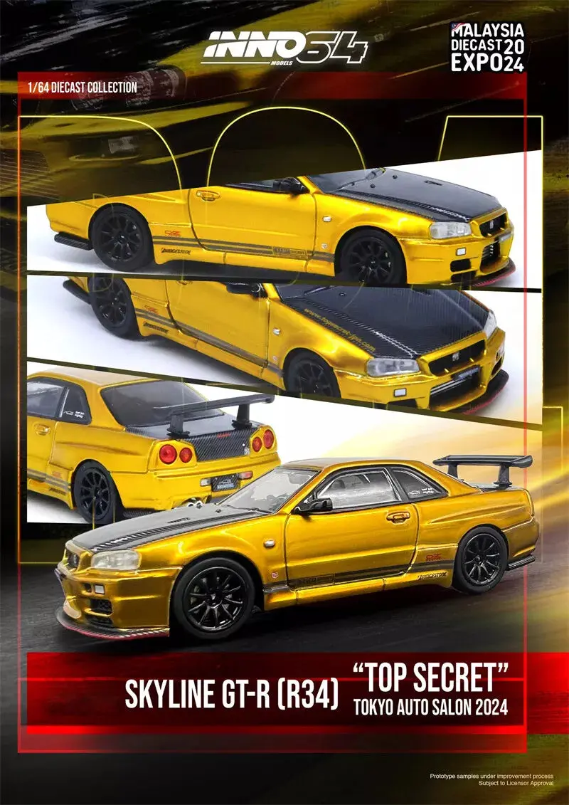 Inno64 Nissan Skyline Gt-R R34 Top Secret Malaysia Diecast Expo 2024 1