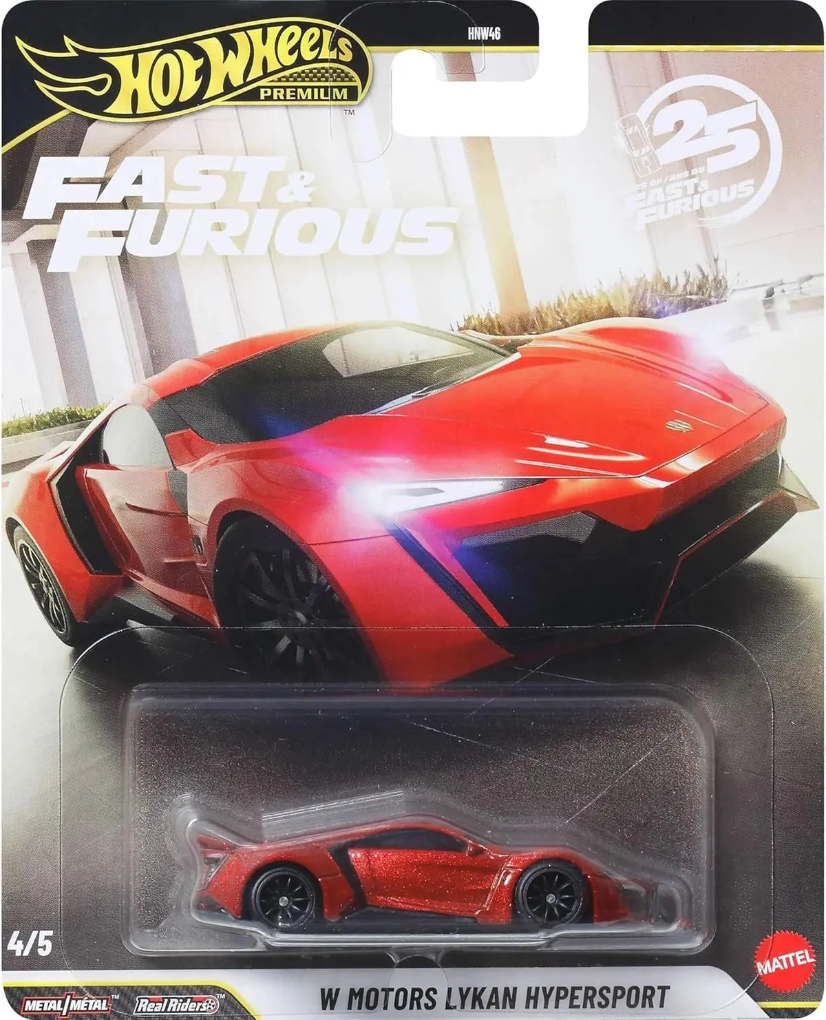 Hot Wheels 1/64 1969 W Motors Lykan Hypersport 25Th Anniversary 1