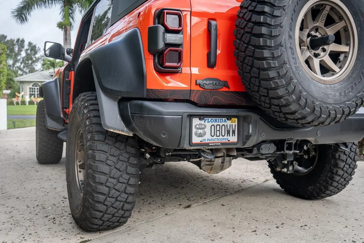 Safari Topo Lower Rear Tailgate Overlays - 2021+ Bronco 4
