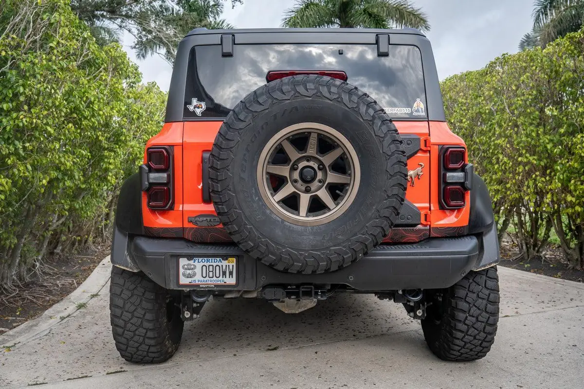 Safari Topo Lower Rear Tailgate Overlays - 2021+ Bronco 3