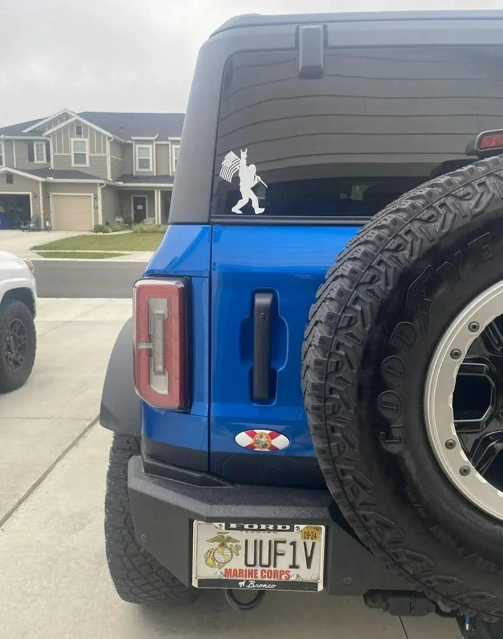 Safari Topo Lower Rear Tailgate Overlays - 2021+ Bronco 1
