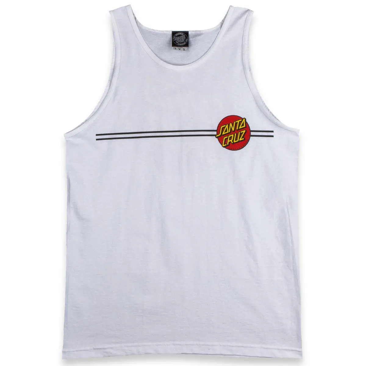 Santa Cruz Classic Dot Tank Top - White 1