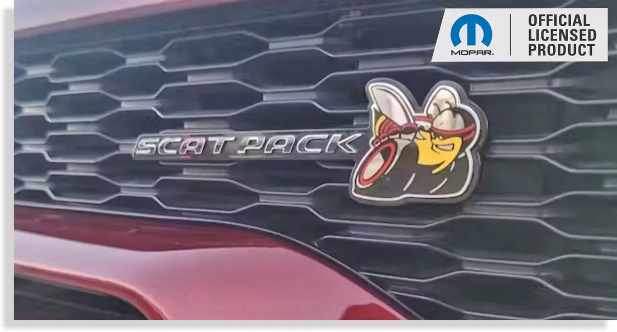 Scat Pack Grille Emblem Overlay Decal Sticker - Charger Rt Scat Pack 1