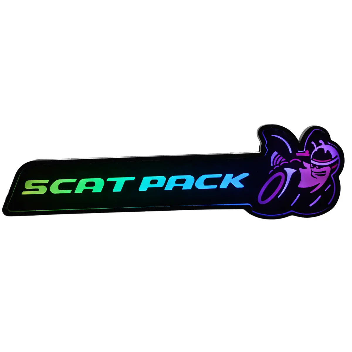 Scatpack Led Emblem Badge (Multicolor Flow) 1