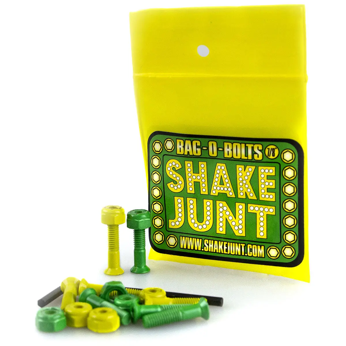 Shake Junt 7/8" Allen Hardware - Green/Yellow 1