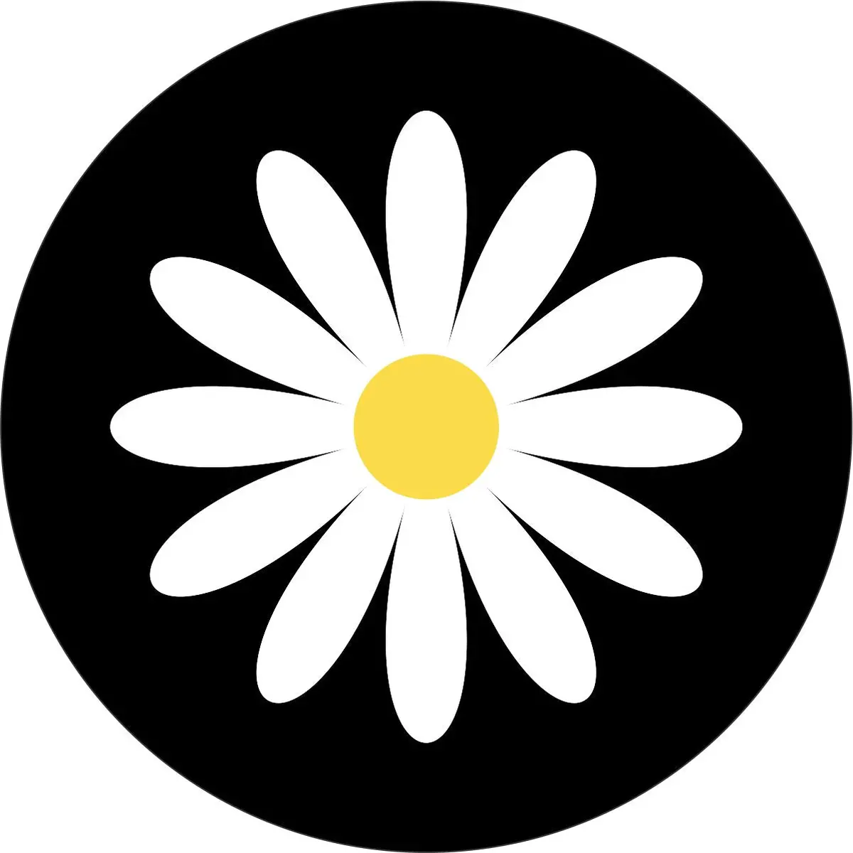 Simple & Plain Daisy Flower Spare Tire Cover For Jeep, Bronco, Rv, Van, Camper, & More 1