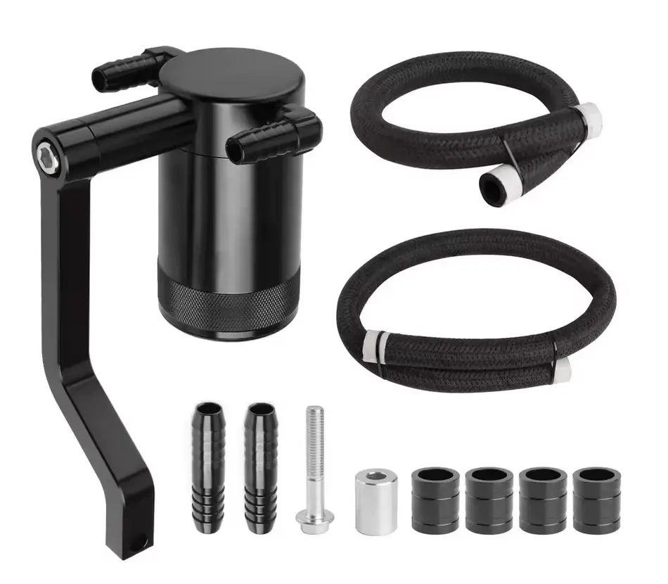 Slx Black Billet Oil Catch Can 2011-2023 Challenger/Charger 5.7L, 6.4L 1