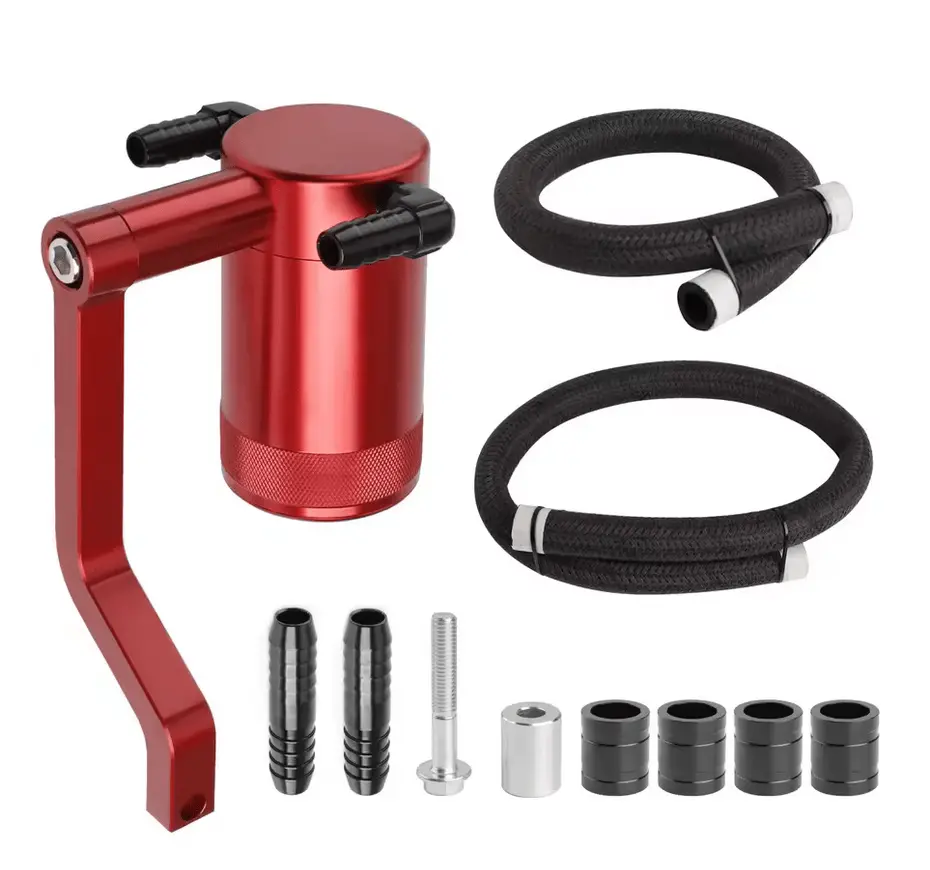 Slx Red Billet Oil Catch Can 2011-2023 Challenger/Charger 5.7L, 6.4L 1