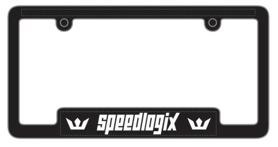 Speedlogix Black License Plate Frame 1
