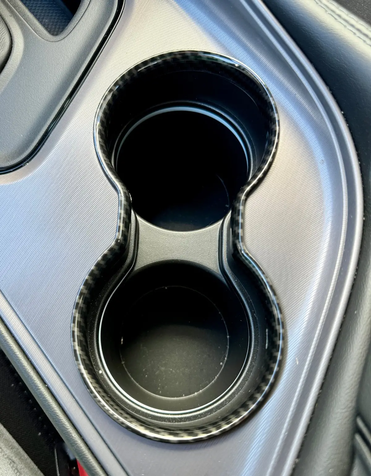Speedlogix Carbon Print Cup Holder Trim 2015-2023 Challenger 1