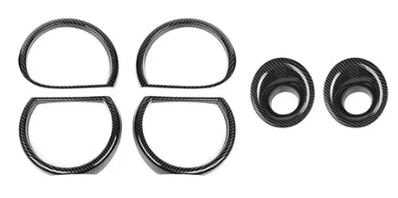 Speedlogix Carbon Print Head/Fog Light Trim Rings 2015-2023 Challenger 1