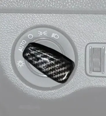 Speedlogix Carbon Print Headlight Knob Cover 2015-2023 Challenger 1