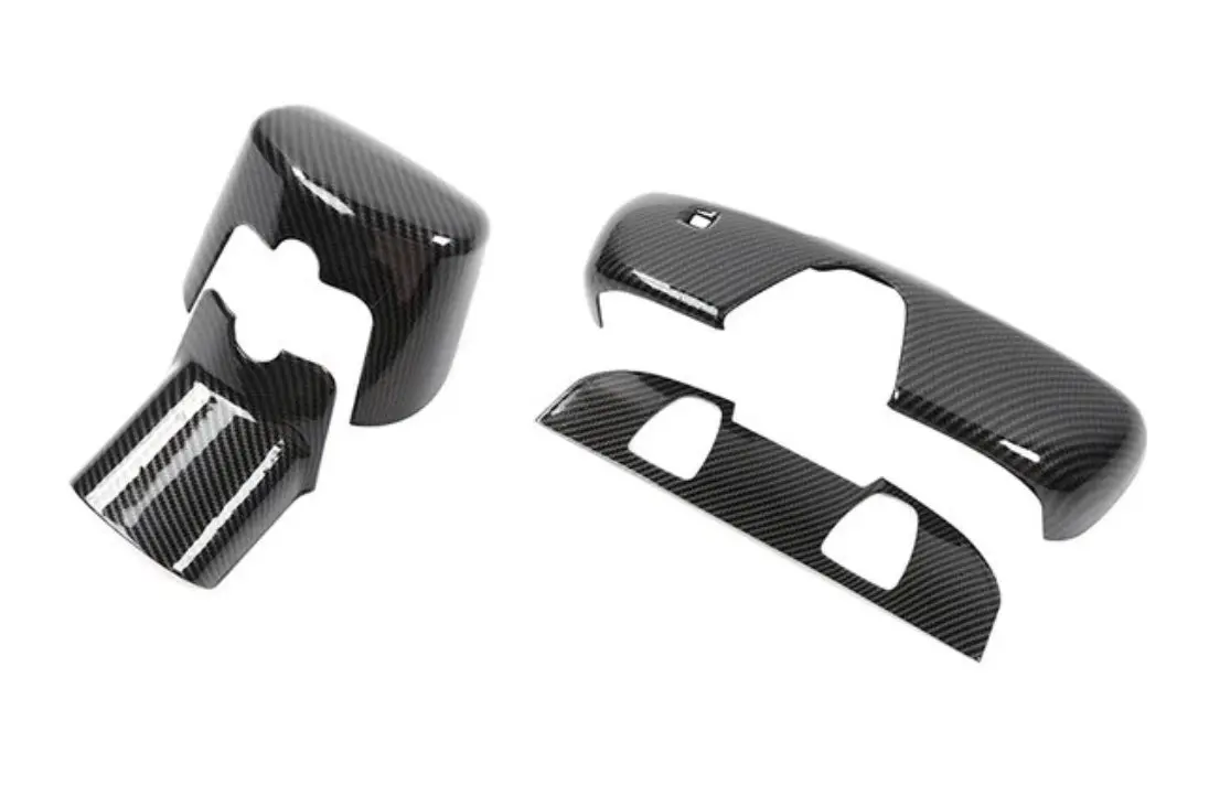Speedlogix Carbon Print Rear View Mirror Cover 2015-2023 Challenger 2
