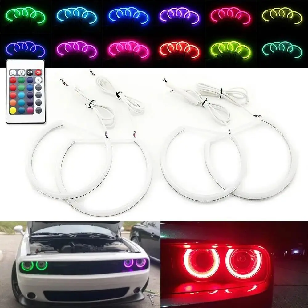 Speedlogix Rgb Halo Headlight Rings 2015-2023 Challenger 1