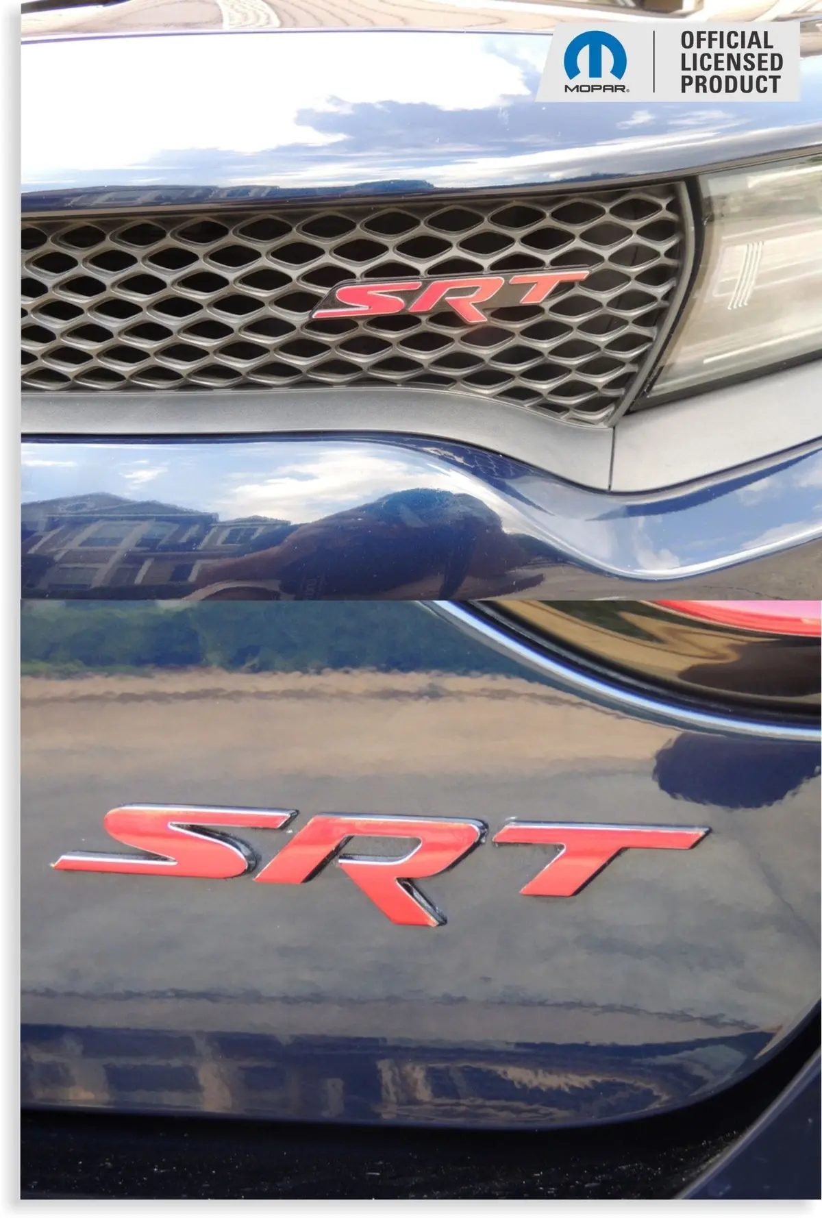 Srt Emblem Overlay Decals - 2015-2016 Charger Srt Hellcat 1