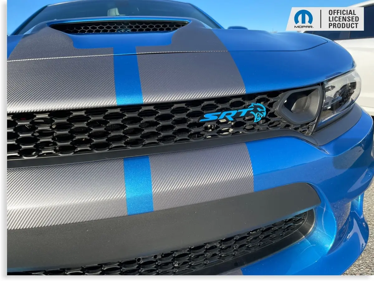 Srt Emblem Overlay Decals - 2018-2023 Dodge Charger Srt Hellcat 1