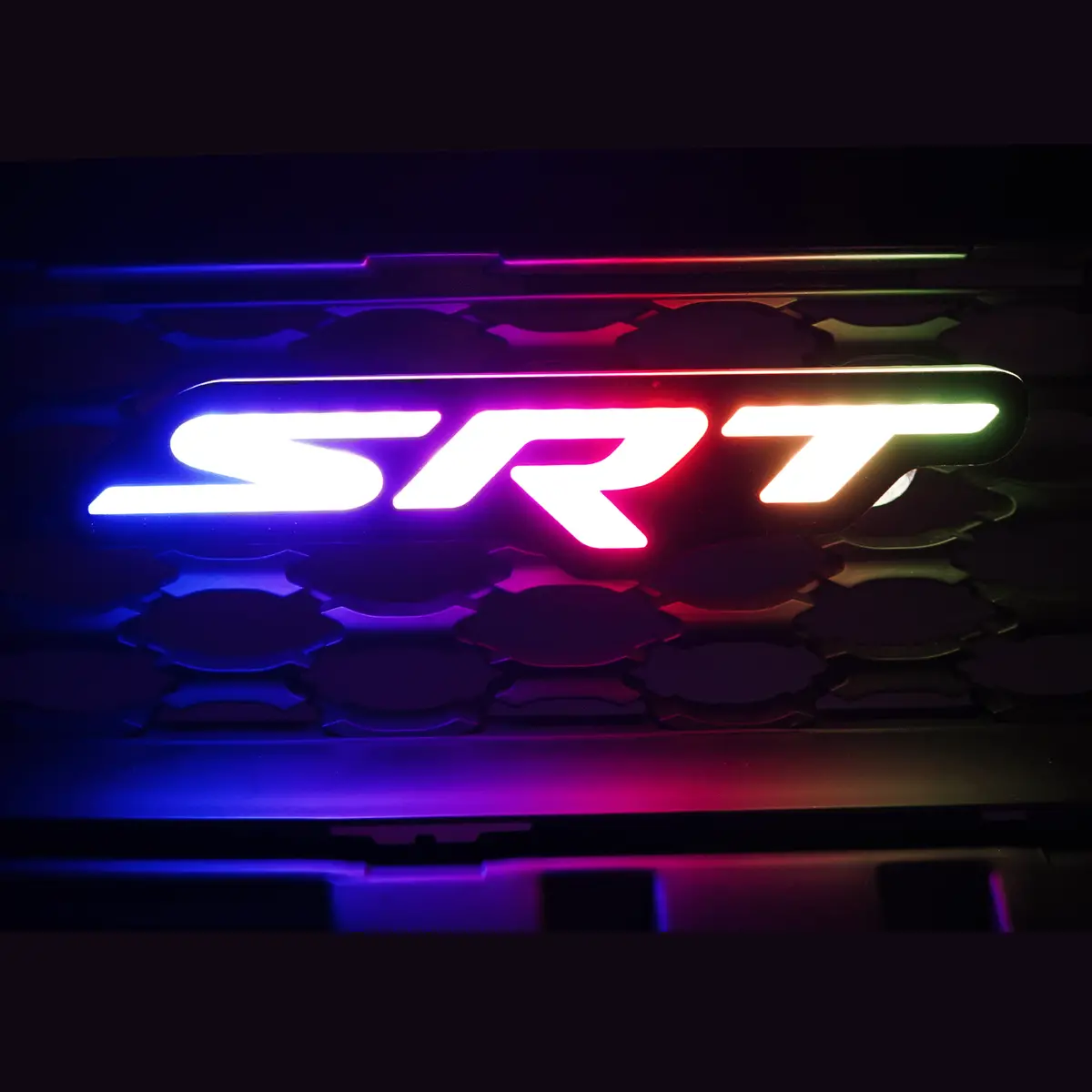 Srt Led Emblem Badge: (Multicolor) 1