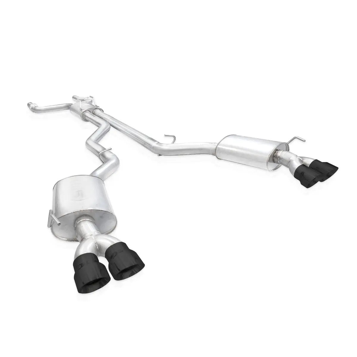 Stainless Works Cat-Back Exhaust, Black Tips 2020-2024 Explorer St 1