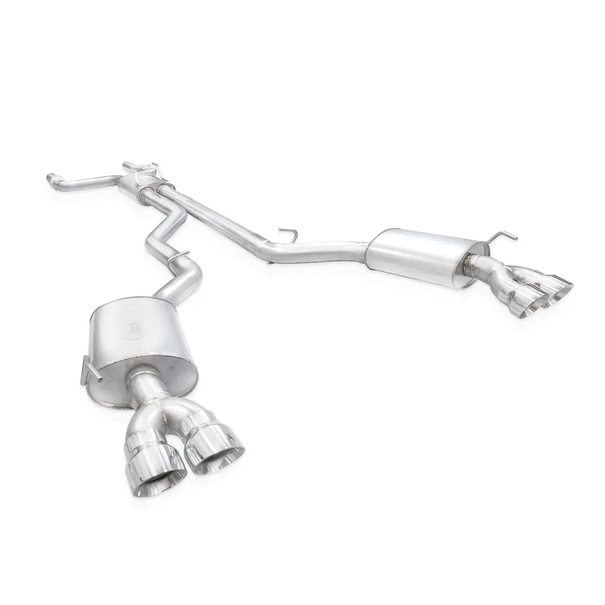 Stainless Works Cat-Back Exhaust, Polished Tips 2020-2024 Explorer St 1