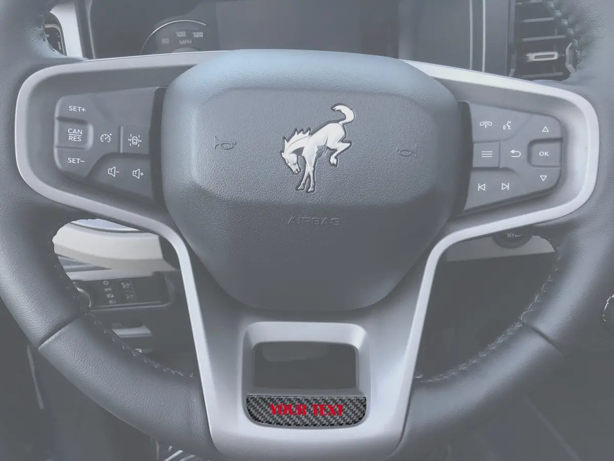 Steering Wheel Accent Overlay Fits 2021-2026 Ford Bronco 1