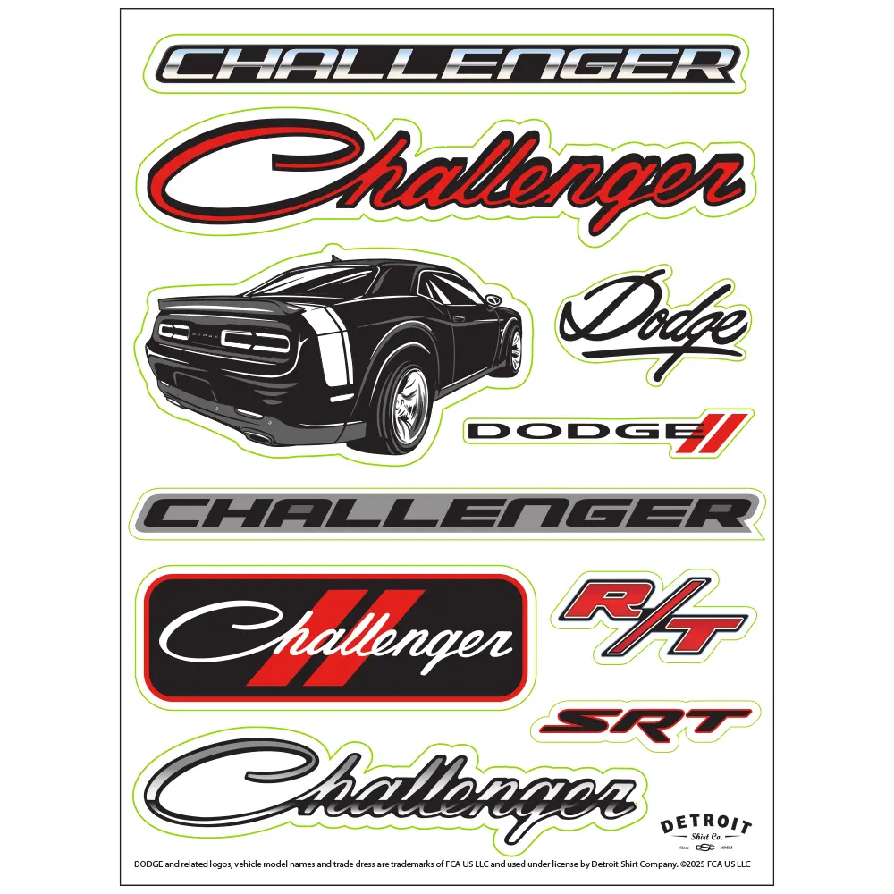 Sticker Sheet - Dodge Challenger 1