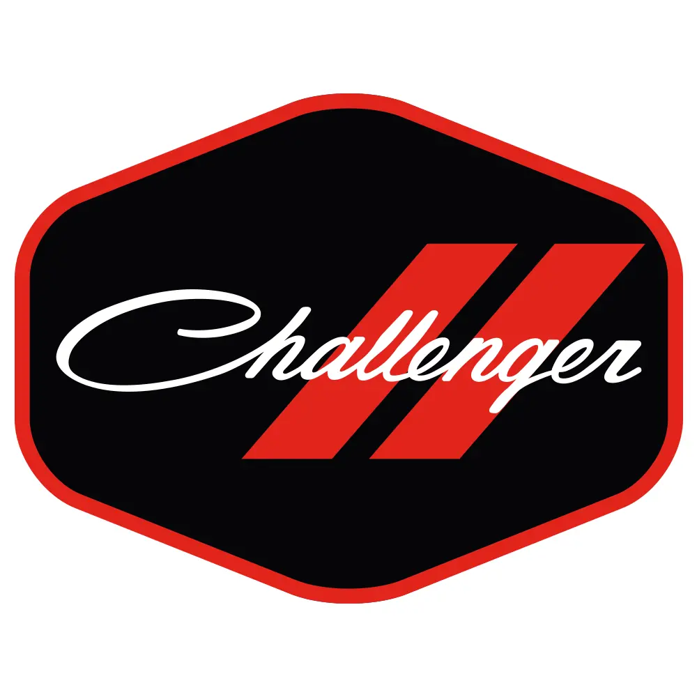 Sticker - Dodge Challenger Vintage Script Hex 1
