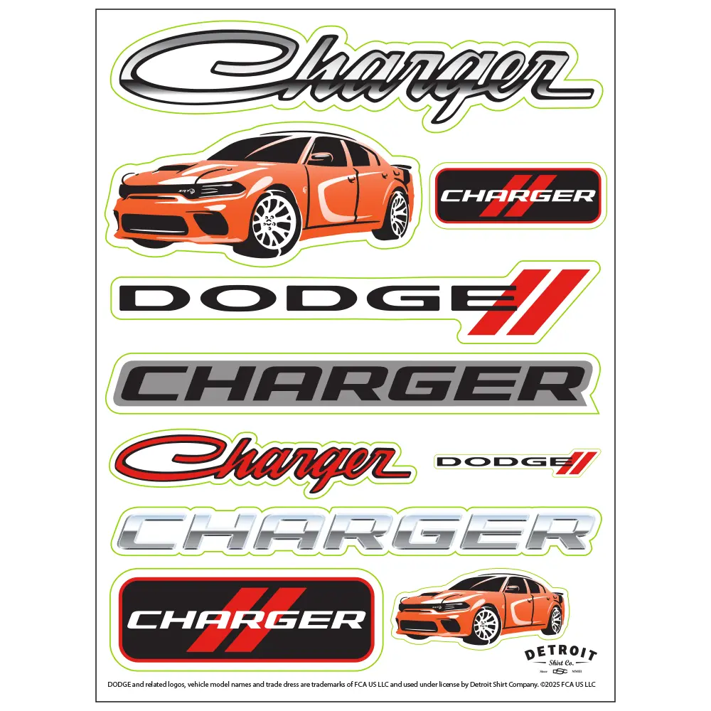 Sticker Sheet - Dodge Charger 1