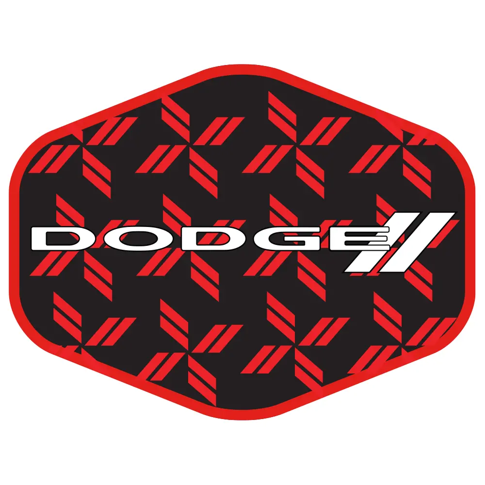 Sticker - Dodge Rhombus Hex 1